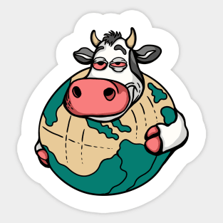 The fun cow Sticker